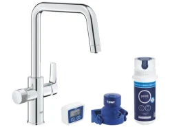 Clearance Grohe Küchenarmatur-Set Blue Pure Start mit Mini Aktivkohlefilter Silber