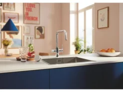 Clearance Grohe Küchenarmatur-Set Blue Pure Start mit Mini Aktivkohlefilter Silber