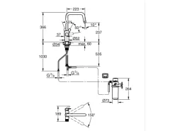 Clearance Grohe Küchenarmatur-Set Blue Pure Start mit Mini Aktivkohlefilter Silber
