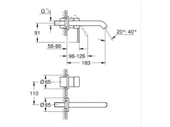 Grohe 2-Loch-Waschtischbatterie Essence Supersteel< Einhebelmischer