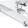 Grohe 2-Loch-Waschtischbatterie Lineare Chrom Ausladung 207 mm< Einhebelmischer