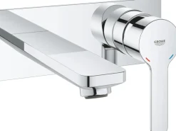 Grohe 2-Loch-Waschtischbatterie Lineare Chrom Ausladung 149 mm< Einhebelmischer