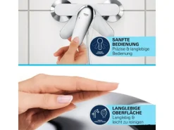 Grohe Einhebelmischer<QuickFix Badewannenarmatur Start für die Wandmontage