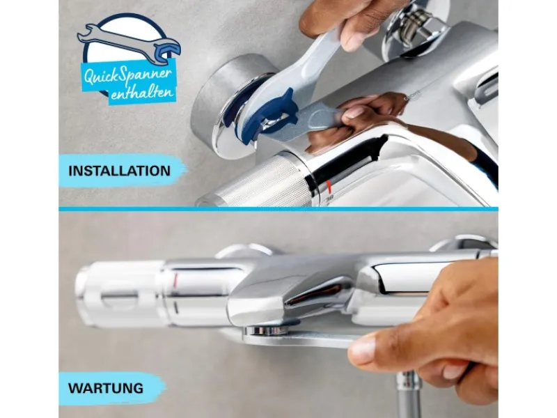 Sale Grohe QuickFix Badewannenarmatur Start Alira Chrom