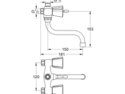 Outlet Grohe QuickFix Brausebatterie Costa Trend