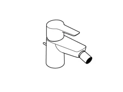 Grohe QuickFix Einhand-Bidetbatterie Start Alira Chrom< Einhebelmischer