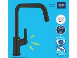Sale Grohe QuickFix Einhand-Spültischbatterie Start Schwarz