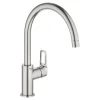Grohe Einhebelmischer<QuickFix Einhand-Spültischarmatur Start Loop Supersteel