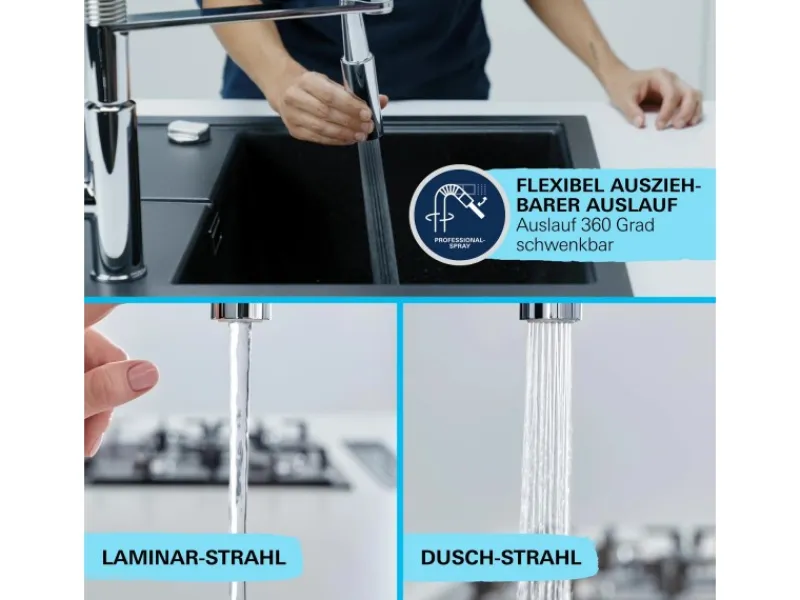 Grohe QuickFix Einhand-Spültischbatterie Get Chrom< Einhebelmischer