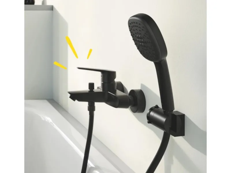 Grohe QuickFix Einhand-Wannenbatterie Start Schwarz< Einhebelmischer