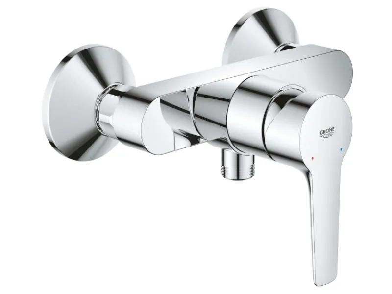 Grohe Einhebelmischer<QuickFix Einhebel-Duscharmatur Start Alira Chrom Wandmontage