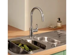 Grohe Einhebelmischer|Töpfe<QuickFix Einhebel-Spültischarmatur Start Loop Chrom mit Brause