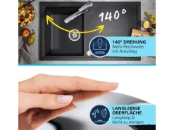 Clearance Grohe QuickFix Spültischarmatur Start mit niedrigem Auslauf Supersteel