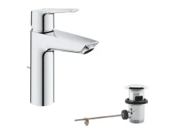 New Grohe QuickFix Waschtischarmatur Start M-Size mit Energie-Spar-Funktion 1 1/4"
