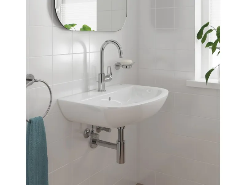 Grohe Einhebelmischer<QuickFix Waschtischarmatur Start Loop L Zugstangen-Ablaufgarnitur 1 1/4"