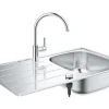 Grohe Set aus Einbauspüle und Küchenarmatur Edelstahl< Edelstahlspülen