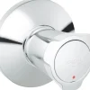 Grohe UP-Ventil Oberbau Costa Chrom Markierung rot mit Schubrosette< Wandauslaufventil|Ersatzteile Küchenarmatur