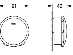 Grohe Wannenfüll-, Ab- und Überlaufgarnitur Talentofill Chrom< Ersatzteile Küchenarmatur|Zubehör Für Küchenarmatur