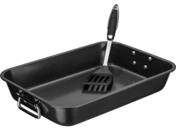 GSW Pfannen<Brat- und Auflaufform 40 x 28,5Cm mit Pfannenwender