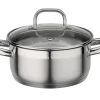 GSW Pfannen<Bratentopf FOGO mit Glasdeckel 20Cm