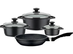Clearance GSW Kochtopf Set Gourmet Granit 7 Teilig