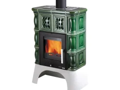 Haas+Sohn Treviso II Kaminofen Keramik Grün 8 kW< Herde