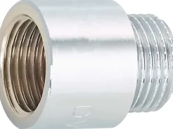 Zubehör Für Küchenarmatur<Hahnverlängerung 18,6 mm (Rp 1/2) x 21 mm (R 1/2) Messing Verchromt 20 mm