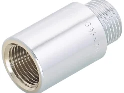 Online Hahnverlängerung 14,9 mm (Rp 3/8) x 16,7 mm (R 3/8) Messing Verchromt 30 mm