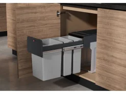 Outlet Hailo Einbau-Mülleimer EB-X Trio 28 l