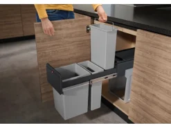 Outlet Hailo Einbau-Mülleimer EB-X Trio 28 l