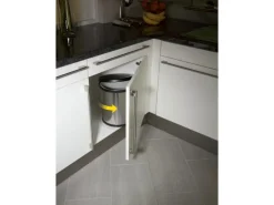 Hailo Mülleimer Compact Box 15 l Edelstahl< Einbauküchen|Küchenschränke