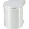 Hailo Mülleimer Compact Box 15 l Stahlblech Reinweiß< Einbauküchen