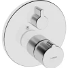 Hansa Einhebelmischer<Thermostat-Wannen-Funktionseinheit MIX Rosette rund in Chrom