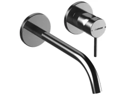 Online Hansa Waschtisch-Einhand-Wandbatterie Ausladung 22,5 cm PUBLIC in Chrom