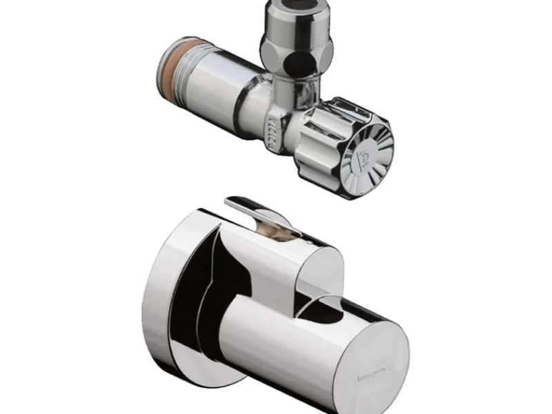 Hansgrohe Eckventil mit Schuber Abgang G 3/8 Brushed Nickel< Ersatzteile Küchenarmatur|Zubehör Für Küchenarmatur