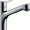 Hansgrohe Einhebel-Küchenarmatur Talis S mit Ausziehbrause Chrom< Einhebelmischer