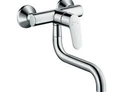 Hansgrohe Wandauslaufventil|Einhebelmischer<Einhebel-Küchenmischer Focus für Wandmontage Chrom
