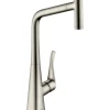 Discount Hansgrohe Einhebel-Küchenmischer Metris 320 mit Ausziehbrause Edelstahl Finish