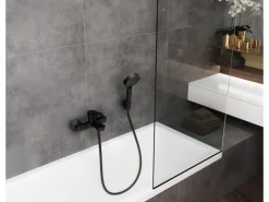 Hansgrohe Einhebelmischer<Einhebel-Wannenmischer Vernis Blend Aufputz Matt Black