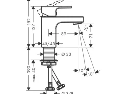 Hansgrohe Einhebelmischer<Einhebel-Waschtischmischer Vernis Shape 70 Matt Black