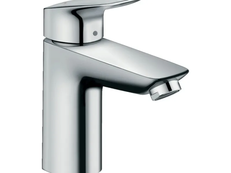 Hansgrohe Einhebel-Waschtischarmatur Logis 100 mit Metall Zugstangen-Ablaufgar.< Einhebelmischer