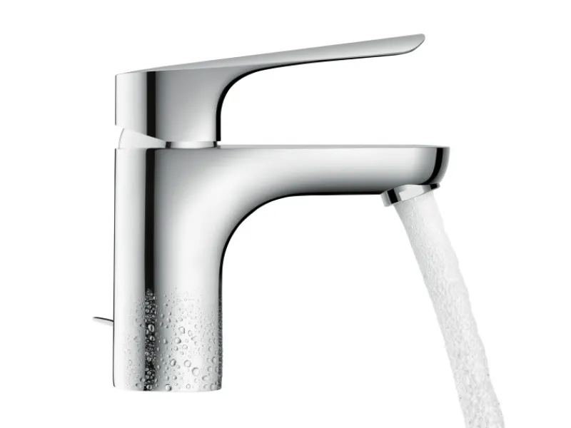 Hansgrohe Einhebel-Waschtischarmatur Logis E 70 mm Chrom mit Zugstangen-Ablauf< Einhebelmischer