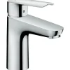 Hansgrohe Einhebelmischer<Einhebel-Waschtischarmatur Logis E 100 mm Chrom mit Zugstangen-Ablauf