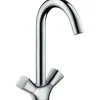 Hansgrohe 2-Griff Küchenarmatur Logis 220 Chrom< Zweigriffarmatur