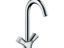 Hansgrohe 2-Griff Küchenarmatur Logis 220 Chrom< Zweigriffarmatur