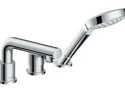 Hansgrohe 3-Loch Einhebel-Wannenrandarmatur Talis S mit Secuflex Chrom< Einhebelmischer