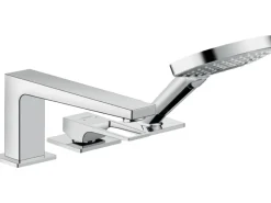 Hansgrohe Einhebelmischer<3-Loch Einhebel-Wannenrandarmatur Metropol m. Bügelgriff und Secuflex