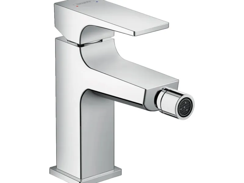 Clearance Hansgrohe Metropol Einhebel-Bidetmischer mit Hebelgriff und Push-Open Ablaufgarn