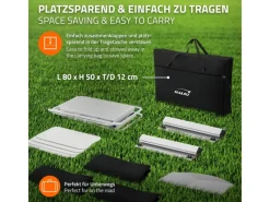 HAUKI Camping Küche Schwarz Campingschrank Faltbar mit Tragetasche< Kochfelder