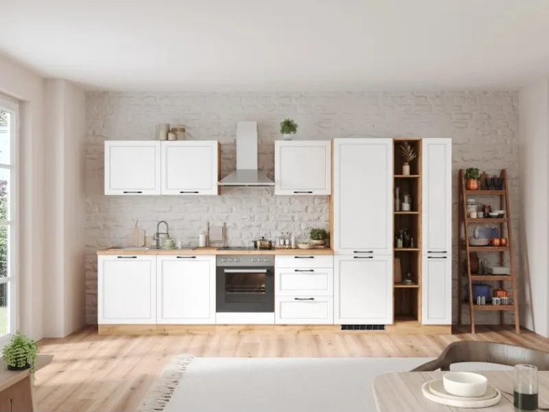 Held Möbel Held Küchen Hängeschrank Kempten 60 cm Weiß/Wotan< Küchenschränke